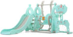 inSPORTline Gyerek csúszda hintával, kosárpalánkkal és foci kapuval 5in1 inSPORTline Multino zöld