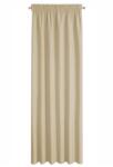 Eurofirany Dekoratív függöny ráncolószalaggal, RITA 140x270 bézs (404671)