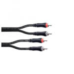 Cordial EU 6 CC PP 2x RCA phono kábel 6m fekete (14838) (14838) - aqua
