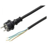 Sygonix (SY-6029108) Csatlakozókábel Áram Fekete 3.00 m (SY-6029108)