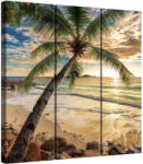  Triptichon Vászonkép - Bahamai Napnyugta - 100x90 cm