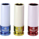 TOOLCRAFT 1544321 Külső hatlap Dugókulcs kímélő készlet 17 mm, 19 mm, 21 mm 3 részes 1/2 (12, 5 mm) (1544321) - aqua