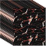 S Depot S DEPOT® 50 darabos tapétaszett, 2 mm vastagságú, 60x60 cm-es méretben, piros mintával, fekete márványhatású