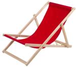  Woodok piros bükk napozóágy szett - 4 db (ANN-CEN-90845)