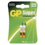 GP Batteries 1.5V Super alkáli 25A ceruza (AAAA) elem (2db/blister) (B1306) (B1306) - aqua