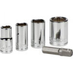 kwb (105000) Dugókulcs betét 7 mm, 8 mm, 10 mm, 13 mm Meghajtás (csavarhúzó) 1/4 (6, 3 mm) 5 db (105000)