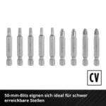 Einhell S-CASE Bitset 28tlg LS Bit készlet 1/4 (6.3 mm), TORX, PZ, PH, Egyeneshornyú, Hatlap (108613) (108613)