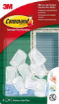 3M Kábelvezető akasztó, ragasztócsíkkal, 8 db, 3M SCOTCH Command (U3M17017CLRAW) (U3M17017CLRAW)