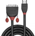 Lindy HDMI / DVI Csatlakozókábel [1x HDMI dugó - 1x DVI dugó, 18+1 pólusú] 2.00 m Fekete (36272)