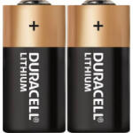 Duracell CR123A fotóelem, lítium, 3V 1400 mAh, 2 db, Duracell EL123AP, K123LA, RL123A, EL123A, DL123A, 5018LC, LR123, VL123 (DUR020320)