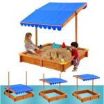 Timeless Tools Fa Kerti Homokozó Árnyékolóval - 117, 5x117, 5 cm (HOH01-1)