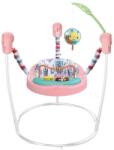 WePro Store 2 az 1-ben babaugró aktivitásközponttal, WePro Store, babaugró, állítható magasságú, 360 fokban forgó ülés, hangok, fények és vonzó kiegészítők, ideális 6 hónapos kortól babáknak, rózsaszín