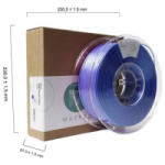 Maertz PLA Silk Dual Color nyomtatószál 1.75mm, 1kg selymesen fényes kék-lila (PMMA-1021-004) (PMMA-1021-004)