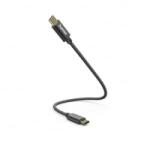 Hama USB-C - USB-C töltőkábel 0, 2m fekete (00201604) (00201604)