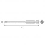 BERNSTEIN Torx bit HRC acél Ötvözött E 6.3 6 db (6-IP20-75) (6-IP20-75)