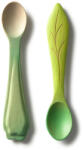 Oli&Carol kanál szett - Luk & Kendall - baba evőeszköz 2db (W-SPOONS-LEEK-LEAF)