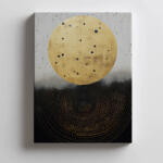  VÁSZON FESTMÉNY ARANY KOZMIKUS KÖR KERET NÉLKÜL 50x70 CM PREMIUM