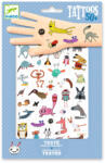 Djeco: Design by Djeco Design by Tetováló matricák - Cukik és viccesek - Little critters (DJ09911)