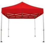 Sumker Kerti Pavilon - Fémváz - 3x6m - Piros