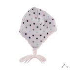 Popolini Iobio kötött merinói gyapjúsapka, ekrü-multi pöttyös - Méret 00 (095010-33-429-0)