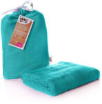 Xkko nagy méretű muszlin pólya/takaró - türkiz (BMB120028)