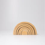 GRIMM'S Grimm's natúr fa szivárvány építő 6db (GR10680)