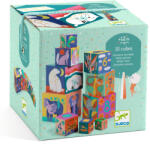 DJECO Toronyépítő kocka - Vadon élő állatok - Wild animals (DJ08511)