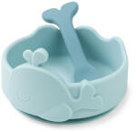 Done by Deer tapadós szilikon tálka és kanál szett, Wally, kék (DD1839232)