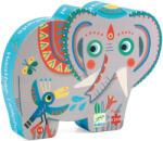 DJECO Formadobozos puzzle -Ázsiai elefánt - Haathee, Asian elephant - 24pcs (DJ07208)