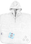 Xkko biopamut frottír poncho - fehér csillagos (ORGPON001)