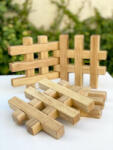 Bauspiel natúr rácsos építő 1db (BS0172_db)