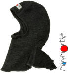 ManyMonths gyapjú űrhajós sapka - Foggy black - 1-4, 5/5 év (MM14554)