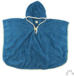 Popolini poncsó törölköző biopamutból - kék (091502-31-434)