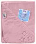 Xkko kapucnis törölköző - Pink Stars (ORGHDT002)