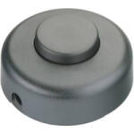 inter Bär 1 pólusú lábkapcsoló, 2 A 250 V/AC, fekete (5062-504.01)