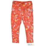 Popolini Iobio biopamut leggings, narancs virág - Méret 62/68 (092101-02-282)