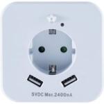 InnTec (SLED02) LED-es éjszakai fény mozgásérzékelővel LED Melegfehér Fehér (SLED02) - aqua