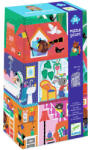 DJECO - Óriás puzzle - A Kisbarátok Háza, 36 db-os - The Little Buddies' House (DJ07169)