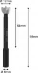 Bosch Forstner fúró 12 mm Teljes hossz 88 mm 1 db (2608901822) (2608901822) - aqua