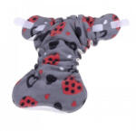 Ella's House Bum Hugger éjszakai nadrágpelenka - Piros szívek (S) (BH-ARH-S)