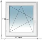 Decco 100x140 Bukó - Nyíló műanyag ablak Decco 71 profil 2 retegű üvegezés