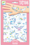 Djeco: Design by Djeco tetováló matricák - Unikornisok (DJ09575)