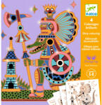 DJECO Djeco Csillámló színezők - Állatharcosok - Animal warriors (DJ09697)