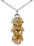 Swarovski Kristály Szőlőfürt Ezüst Nyaklánc - Hematit Arany