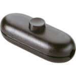 inter Bär 1 pólusú zsinórkapcsoló, 2 A 250 V/AC, fekete (fekete) (5044-004.01)