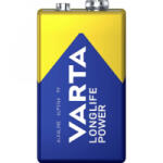 VARTA Longlife Power alkáli mangán elem 580 mAh 9V 20 db (04922121111) (04922121111)