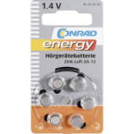 Conrad energy ZA13 hallókészülék elem, cink-levegő, 1, 4V, 280 mAh, 6 db, Conrad Energy ZA13, PR48 (650496)