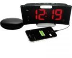 Geemarc Kvarc digitális ébresztőóra USB töltő funkcióval, fekete, 1558317 (1558317)