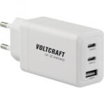 VOLTCRAFT UC-2C1A65W01 USB-A + 2x USB-C hálózati töltő adapter fehér (VC-12798220) (VC-12798220)