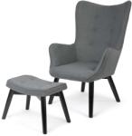 Sofotel Kárpitozott karosszék lábtartóval norse grey (TE2040)